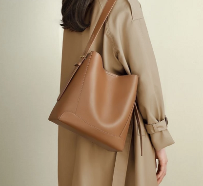 Bolso de Hombro para Mujer de Piel Sintética, Gran Capacidad, Impermeable, Modelo Belle